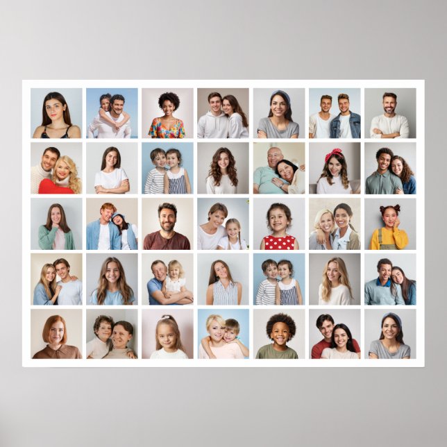 Póster Crear su propio Collage de fotos de 35 (Frente)