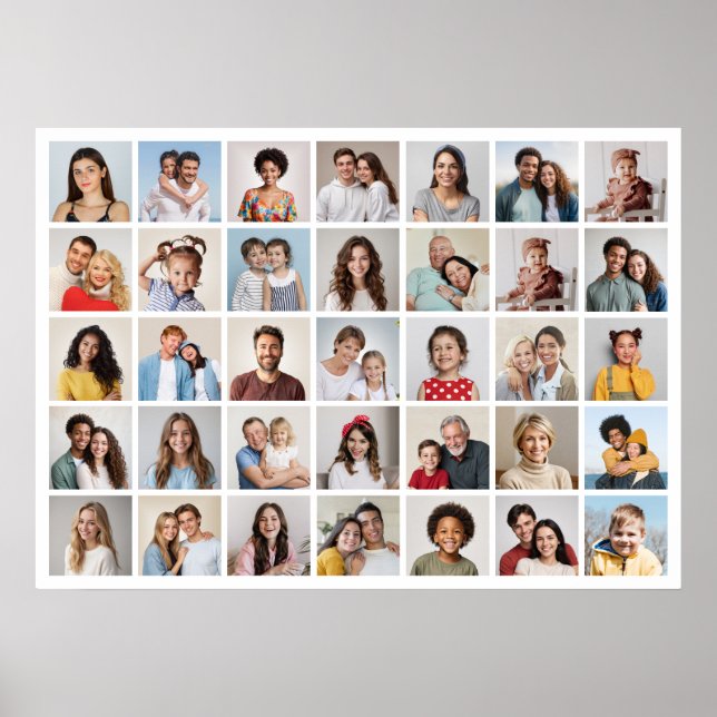 Póster Crear su propio Collage de fotos de 35 (Frente)