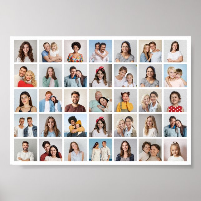 Póster Crear su propio Collage de fotos de 35 (Frente)
