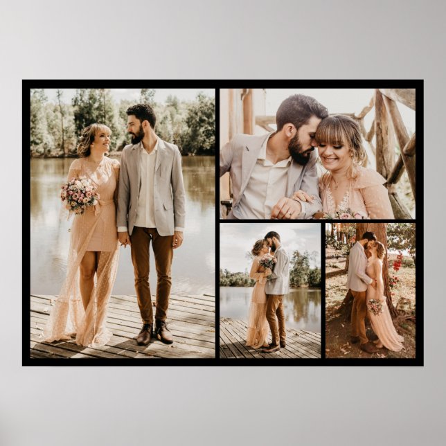 Póster Crear su propio Collage de fotos de 4 (Frente)