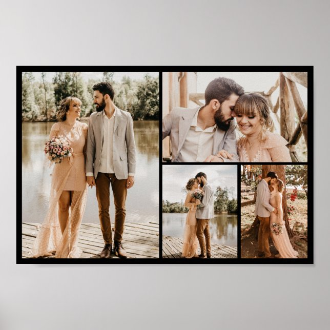 Póster Crear su propio Collage de fotos de 4 (Frente)