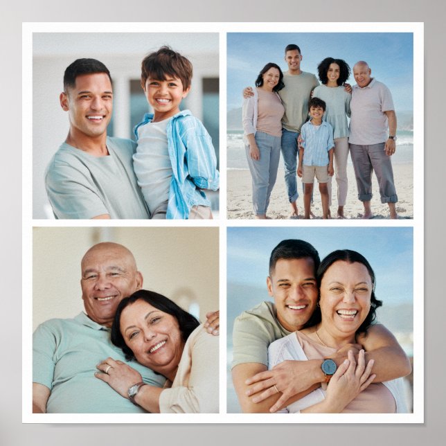 Póster Crear su propio Collage de fotos de 4 (Frente)