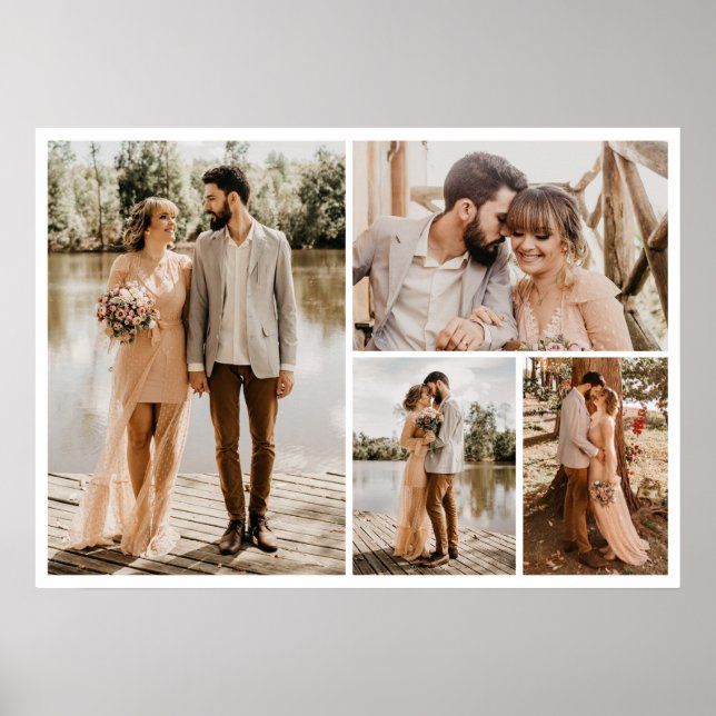 Póster Crear su propio Collage de fotos de 4 (Frente)