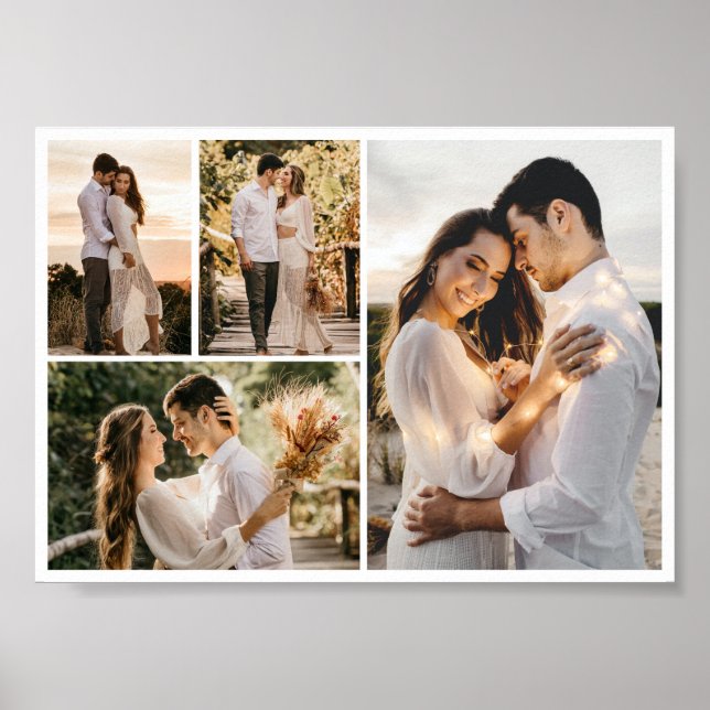 Póster Crear su propio Collage de fotos de 4 (Frente)