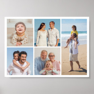 Póster Crear su propio Collage de fotos de 5