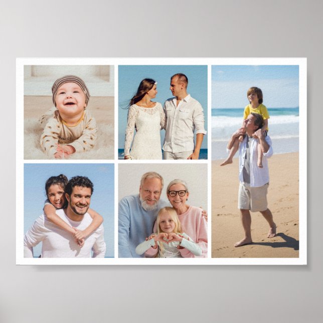 Póster Crear su propio Collage de fotos de 5 (Frente)