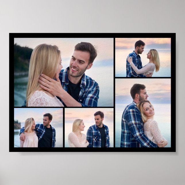 Póster Crear su propio Collage de fotos de 5 (Frente)