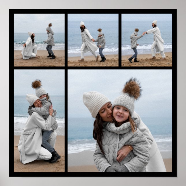 Póster Crear su propio Collage de fotos de 5 (Frente)