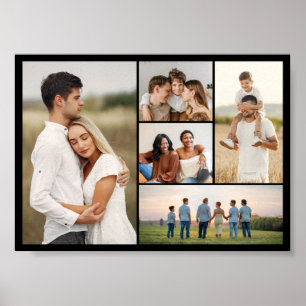 Póster Crear su propio Collage de fotos de 5