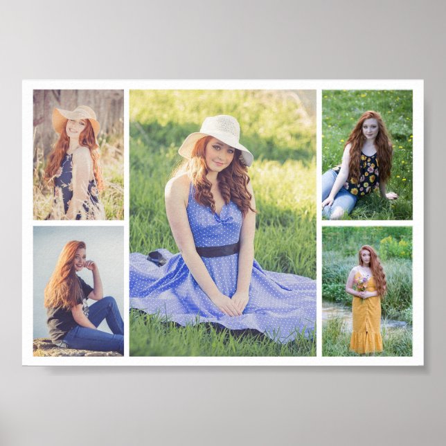 Póster Crear su propio Collage de fotos de 5 (Frente)