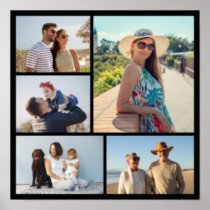Póster Crear su propio Collage de fotos de 5