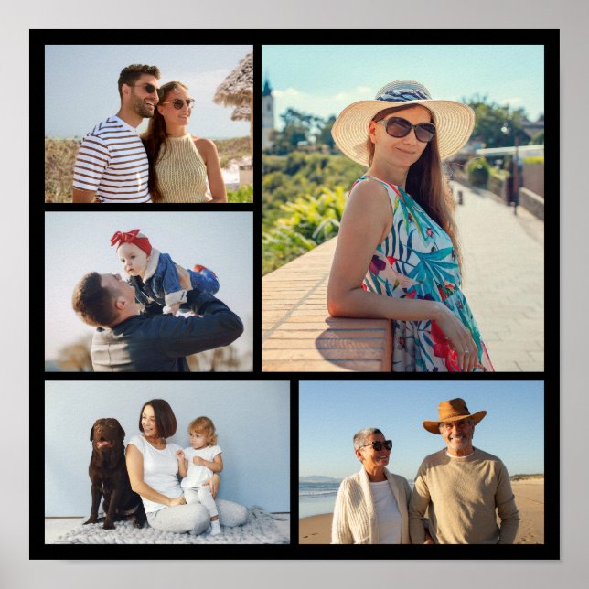 Póster Crear su propio Collage de fotos de 5 (Frente)