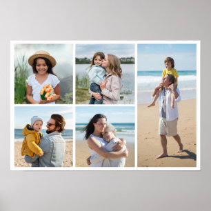 Póster Crear su propio Collage de fotos de 5