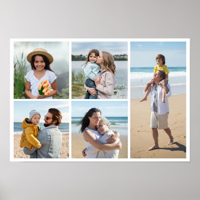 Póster Crear su propio Collage de fotos de 5 (Frente)