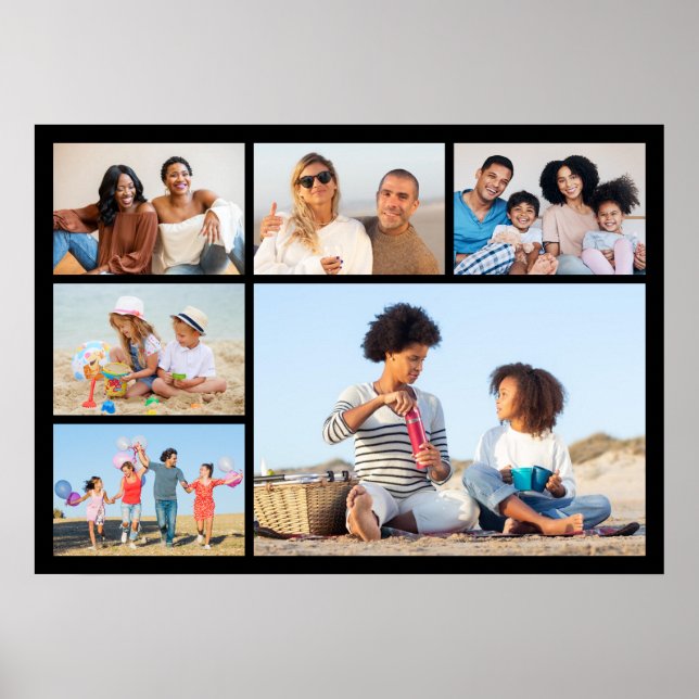 Póster Crear su propio Collage de fotos de 6 (Frente)