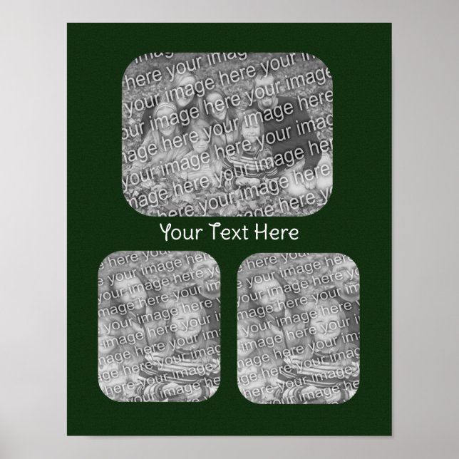 Póster Crear su propio Collage de fotos personalizado (Frente)