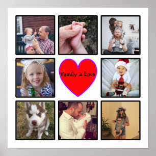 Póster Crear su propio Collage de fotos Personalizado con
