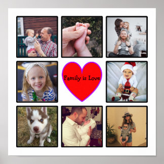 Póster Crear su propio Collage de fotos Personalizado con