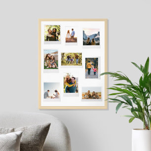 Póster Crear su propio Collage de fotos Personalizado ret