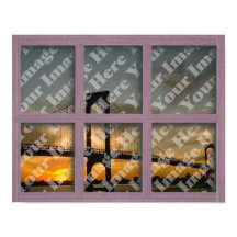 Crear su propio marco de ventana de madera rosa de