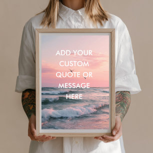 Póster Crear su propio motivo: presupuesto de Ocean Sunse