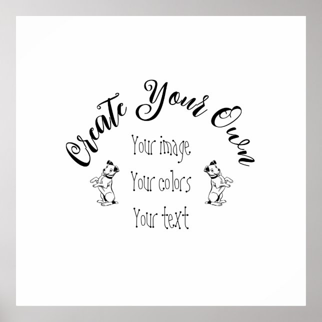 Póster Crear su propio personal (Frente)