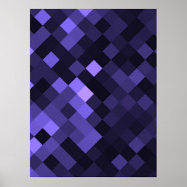 Póster Crear su propio Personalizado Pixel Fondo - Indigo