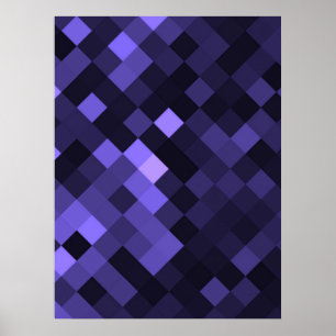Póster Crear su propio Personalizado Pixel Fondo - Indigo