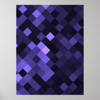 Póster Crear su propio Personalizado Pixel Fondo - Indigo