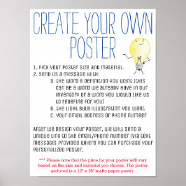 Póster Crear su propio Poster