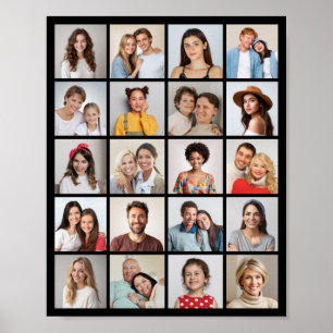 Póster Crear su propio Poster de 20 Collages de fotos