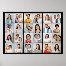 Crear su propio Poster de 24 Collages de fotos