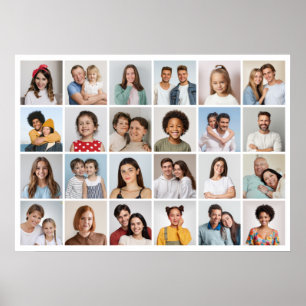 Póster Crear su propio Poster de 24 Collages de fotos