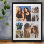 Póster Crear su propio Poster de 6 Collages de fotos<br><div class="desc">Crea tu propio poster de collage de fotos de 6 cuadrados usando esta plantilla de imagen simple y personalizada,  ¡es tan fácil reemplazarla con tus propios recuerdos especiales!</div>