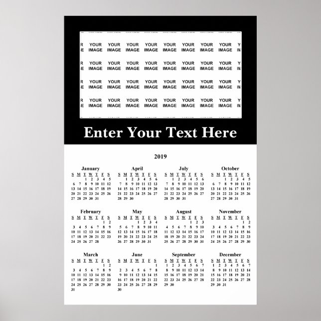 Póster Crear su propio Poster de calendarios de Personali (Frente)