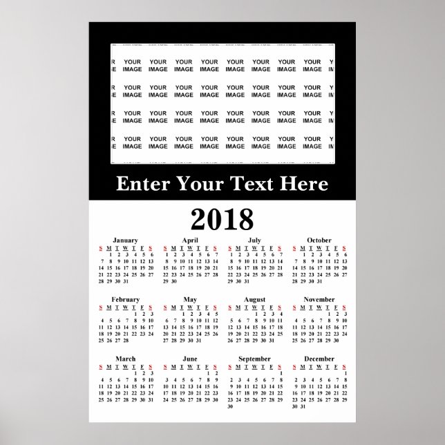 Póster Crear su propio Poster de calendarios de Personali (Frente)