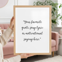 Crear su propio Poster de citas de Personalizado d