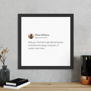 Póster Crear su propio Poster de citas de Personalizado d