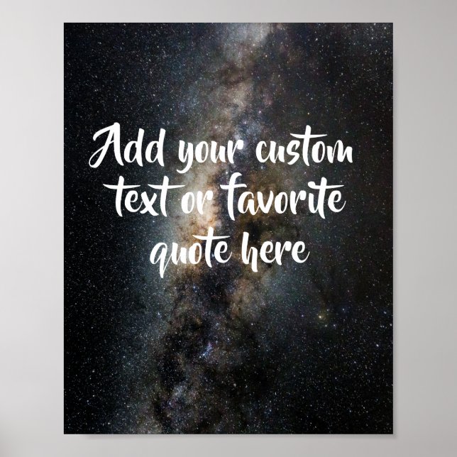 Póster Crear su propio Poster de espacio de presupuesto P (Frente)