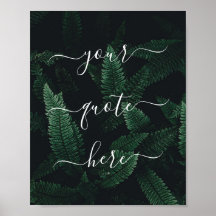 Crear su propio Poster de naturaleza de cita Perso