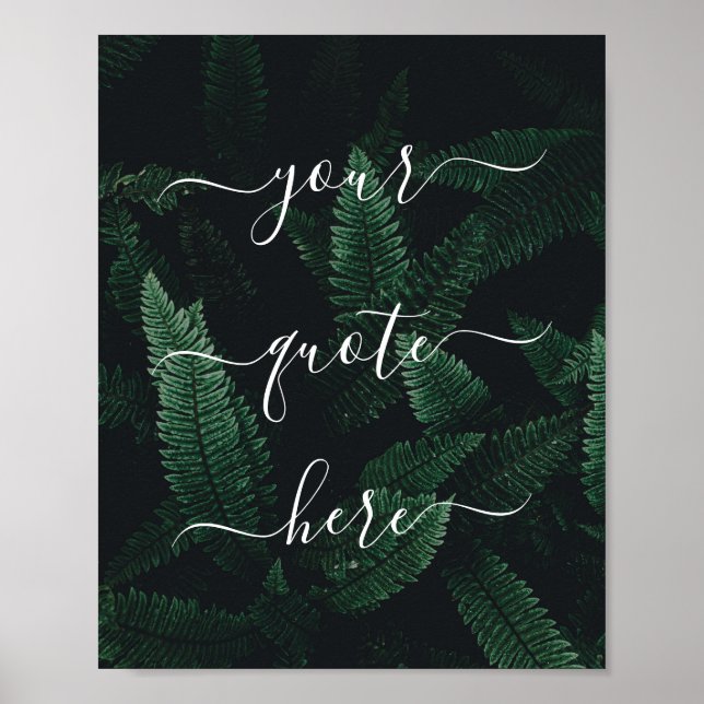 Póster Crear su propio Poster de naturaleza de cita Perso (Frente)