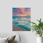 Póster Crear su propio Poster de presupuesto<br><div class="desc">Crea tu propia cita personalizado arte mural poster. Incluye tipografía de escritura minimalista sobre el paisaje oceánico de puesta de sol con olas y cielo</div>