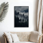 Póster Crear su propio Poster de presupuesto<br><div class="desc">Crea tu propio texto personalizado de arte mural poster. Incluye tipografía minimalista de máquina de escribir y fondo natural de la naturaleza del bosque.</div>