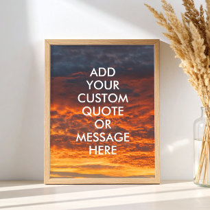 Póster Crear su propio Poster de presupuesto motivacional