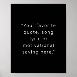 Póster Crear su propio Poster de presupuesto personalizad