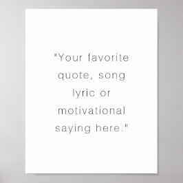 Póster Crear su propio Poster de presupuesto personalizad