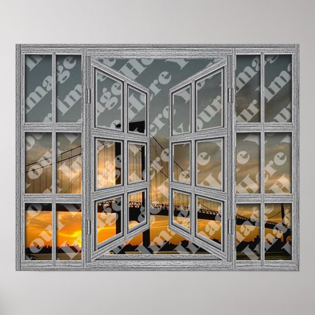 Póster Crear su propio Poster de ventana de apertura de 1 (Frente)