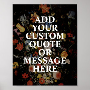 Póster Crear su propio Poster floral de presupuesto