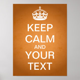 Póster Crear su propio Poster "Mantener la calma" (papel 