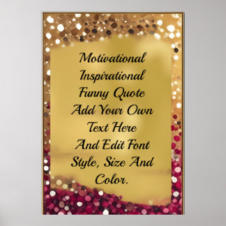 Póster Crear su propio presupuesto